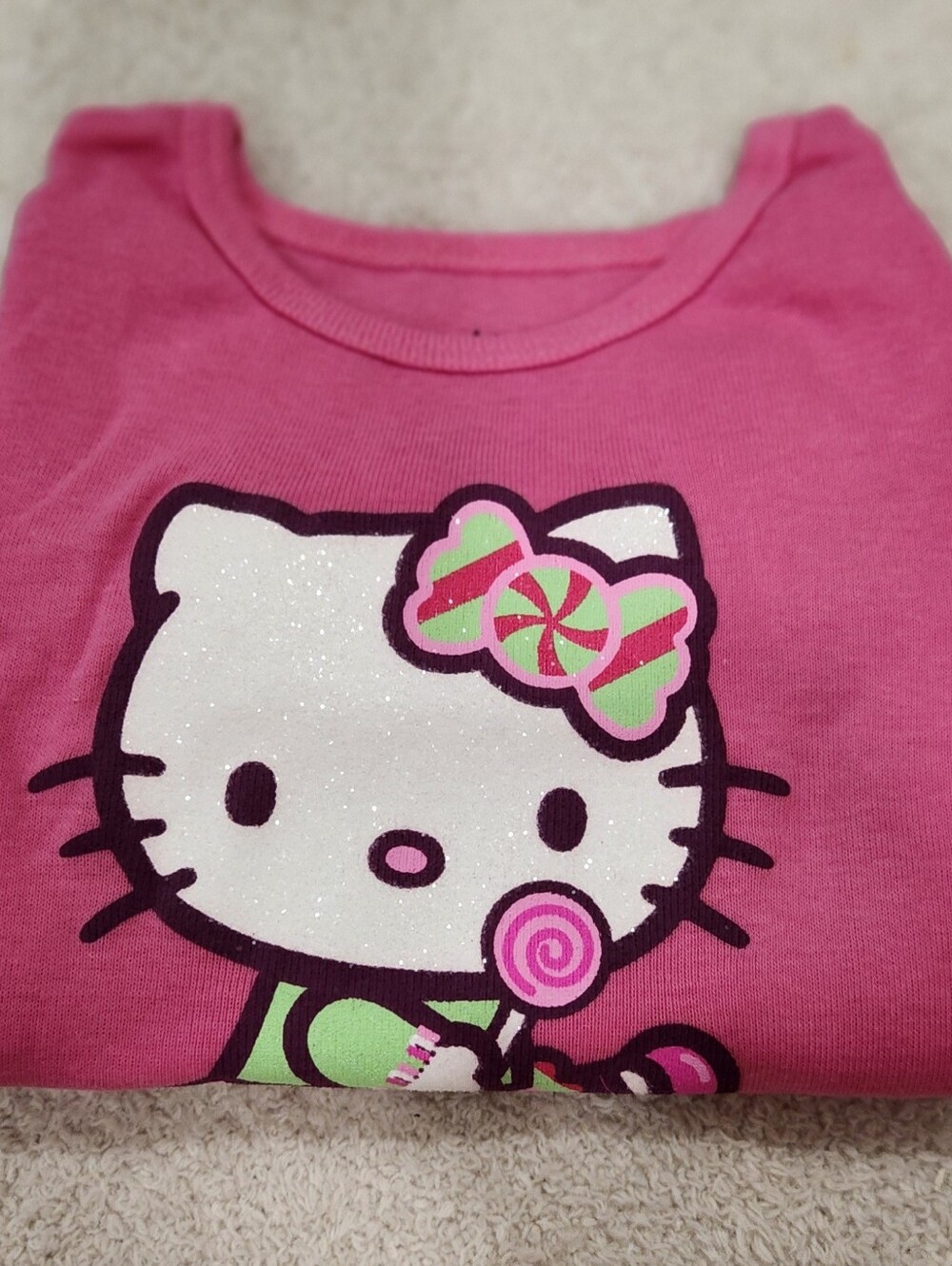 Hello Kitty - Girls' Pink Sparkle T-Shirt